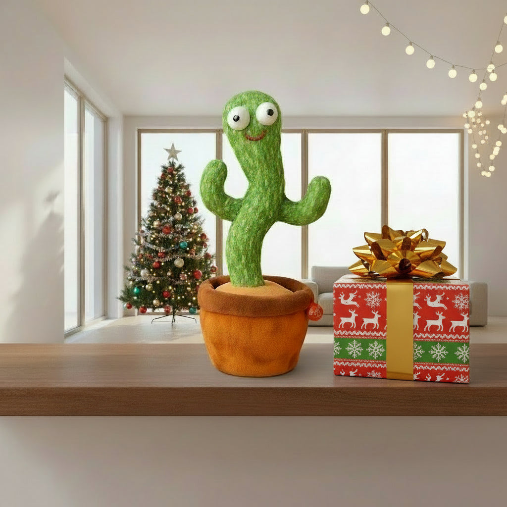 Cactus bailarines y juguetes interactivos parlantes