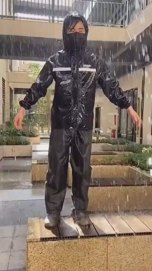 Traje Impermeable 2 Piezas Con Reflectiv